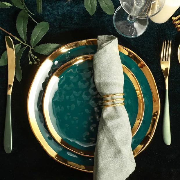 Rimmed in Gold- 16-Piece Set