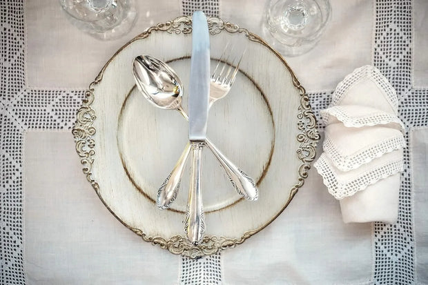 24-Piece Antique Vintage Charger Plates